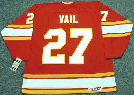 2019 Men Calgary Flames 27 Vail red CCM NHL jerseys